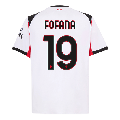 FOFANA #19 AC Milan Fora Camisa 2025/26 Branco