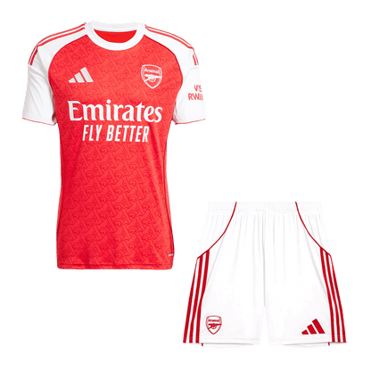 Arsenal Casa Camisa Conjunto (Camisola + Calções) 2025/26-Vermelho