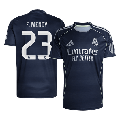 F.MENDY #23 Real Madrid Fora Camisa 2025/26 Marinha