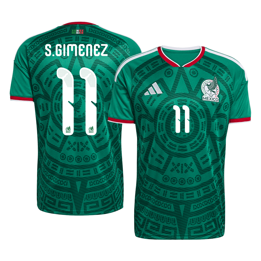 S.GIMENEZ #11 Mexico Casa Camisa 2026 Verde