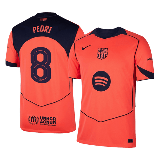 PEDRI #8 Barcelona Fora Terceira Camisa 2025/26 UCL