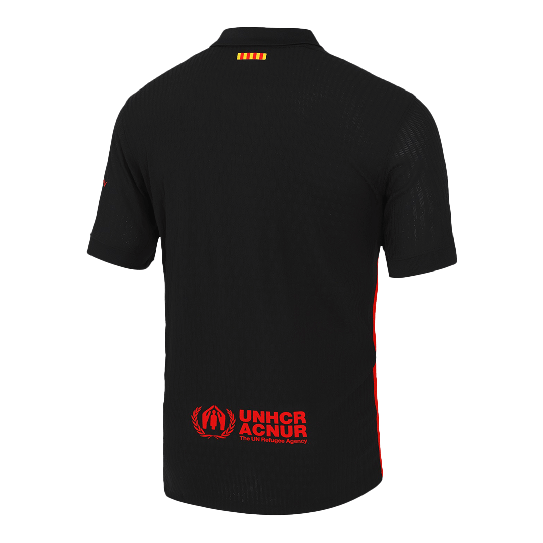 Camisola de Futebol Autêntica do Barcelona Away 2024/25 - Logotipo Spotify sem Texto