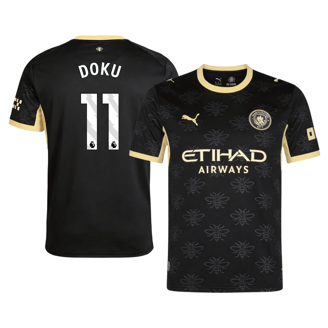 DOKU #11 Manchester City Fora Camisa 2026/27 Preto