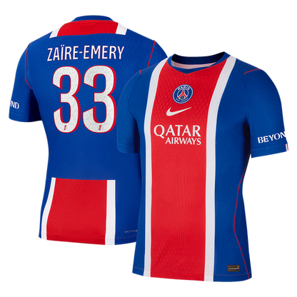 Versão do Jogador ZAÏRE-EMERY #33 PSG Casa Futebol Camisas 2026/27 Azul