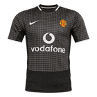Retrô Manchester United Fora Camisa 2003/05 Preto