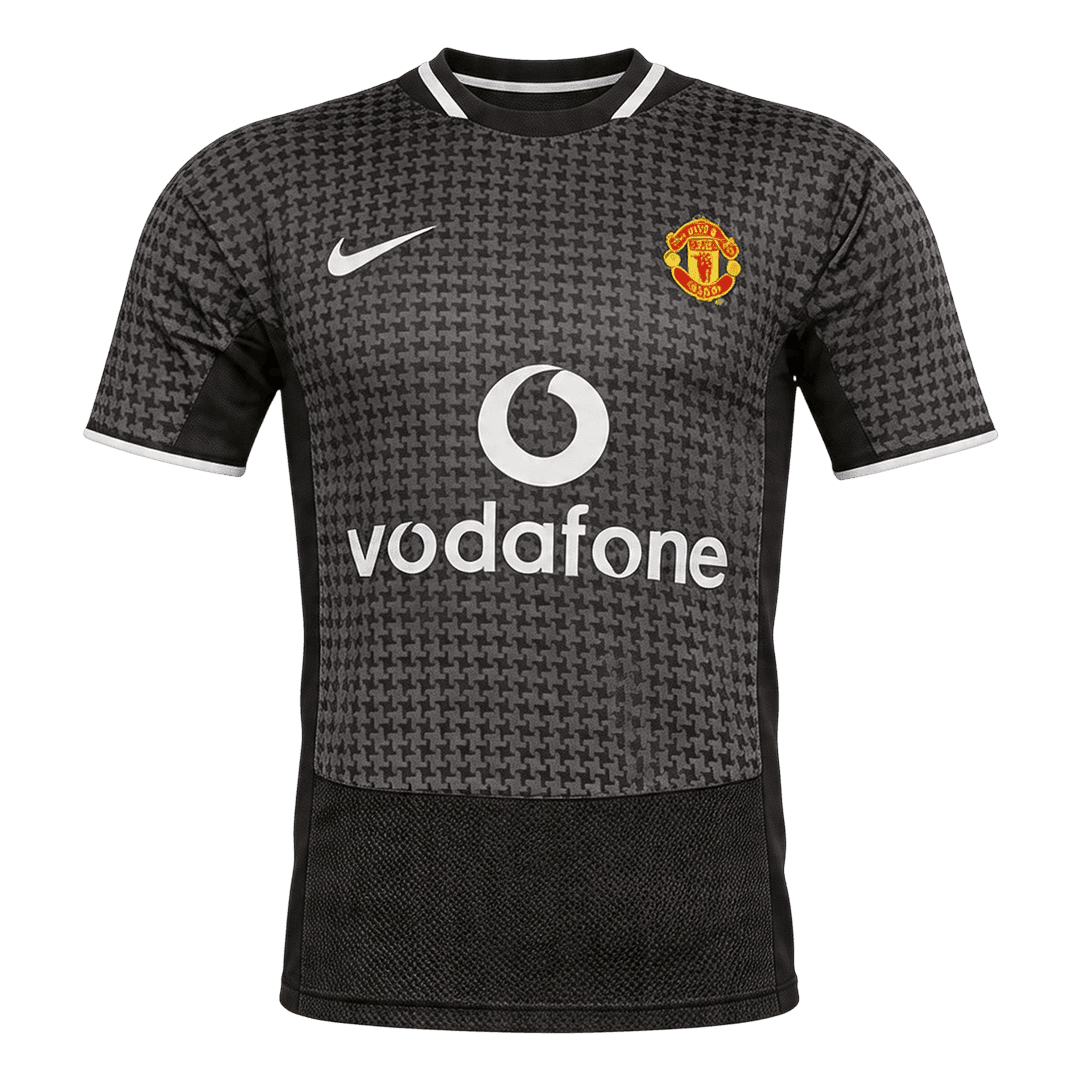 Retrô Manchester United Fora Camisa 2003/05 Preto