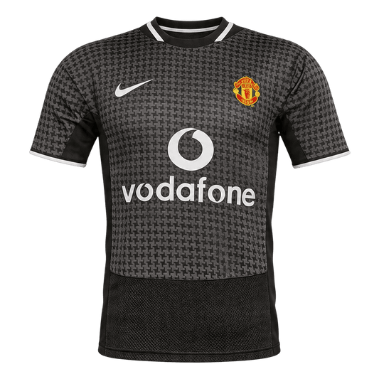 Retrô Manchester United Fora Camisa 2003/05 Preto