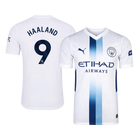 Versão do Jogador HAALAND #9 Manchester City Terceira Futebol Camisas 2026/27 Branco