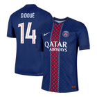 Jogador D.DOUÉ #14 PSG Casa Futebol Camisas 2025/26 Marinha