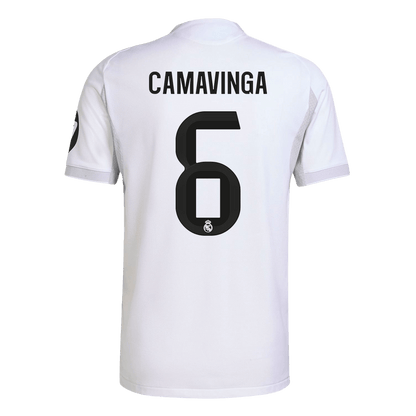 Autêntico CAMAVINGA #6 Real Madrid Casa Futebol Camisas 2025/26 Branco
