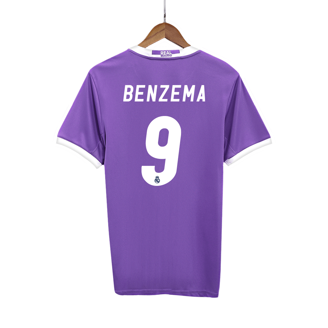 Camisola Retro Real Madrid BENZEMA #9 Away Soccer Shirt 2016/17