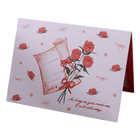 Custom Rose Reel Valentine's Day Card Red