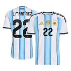 Versão do Jogador L.MARTÍNEZ #22 Argentina Casa World Cup Futebol Camisas 2026