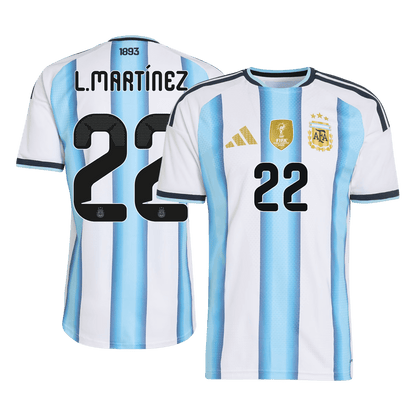 Versão do Jogador L.MARTÍNEZ #22 Argentina Casa World Cup Futebol Camisas 2026