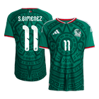 Versão do Jogador S.GIMENEZ #11 Mexico Casa World Cup Futebol Camisas 2026 Verde