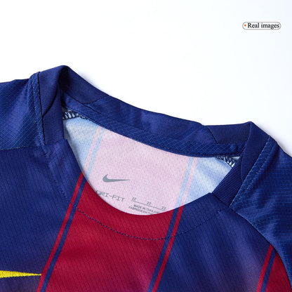 Barcelona Casa  Infantil Conjunto（Camisa + Calção + Meias) 2025/26  Vermelho&Azul