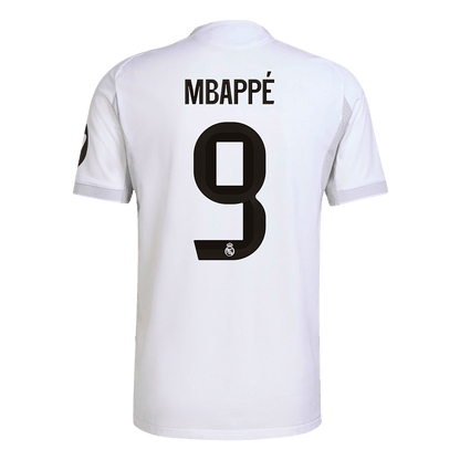Autêntico MBAPPÉ #9 Real Madrid Casa Futebol Camisas 2025/26 Branco