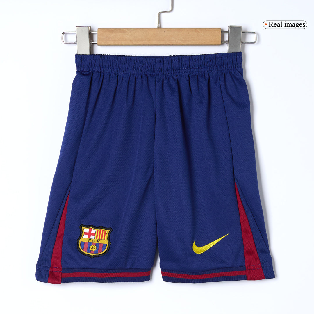 Barcelona Casa  Infantil Conjunto（Camisa + Calção + Meias) 2025/26  Vermelho&Azul