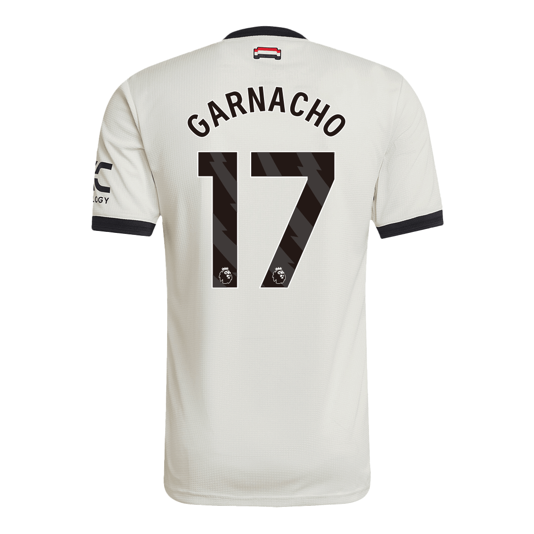 Camisola de futebol autêntica GARNACHO #17 Manchester United Third Away 2024/25