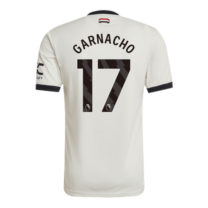 Camiseta de fútbol auténtica GARNACHO #17 Manchester United 3.ª equipación 2024/25