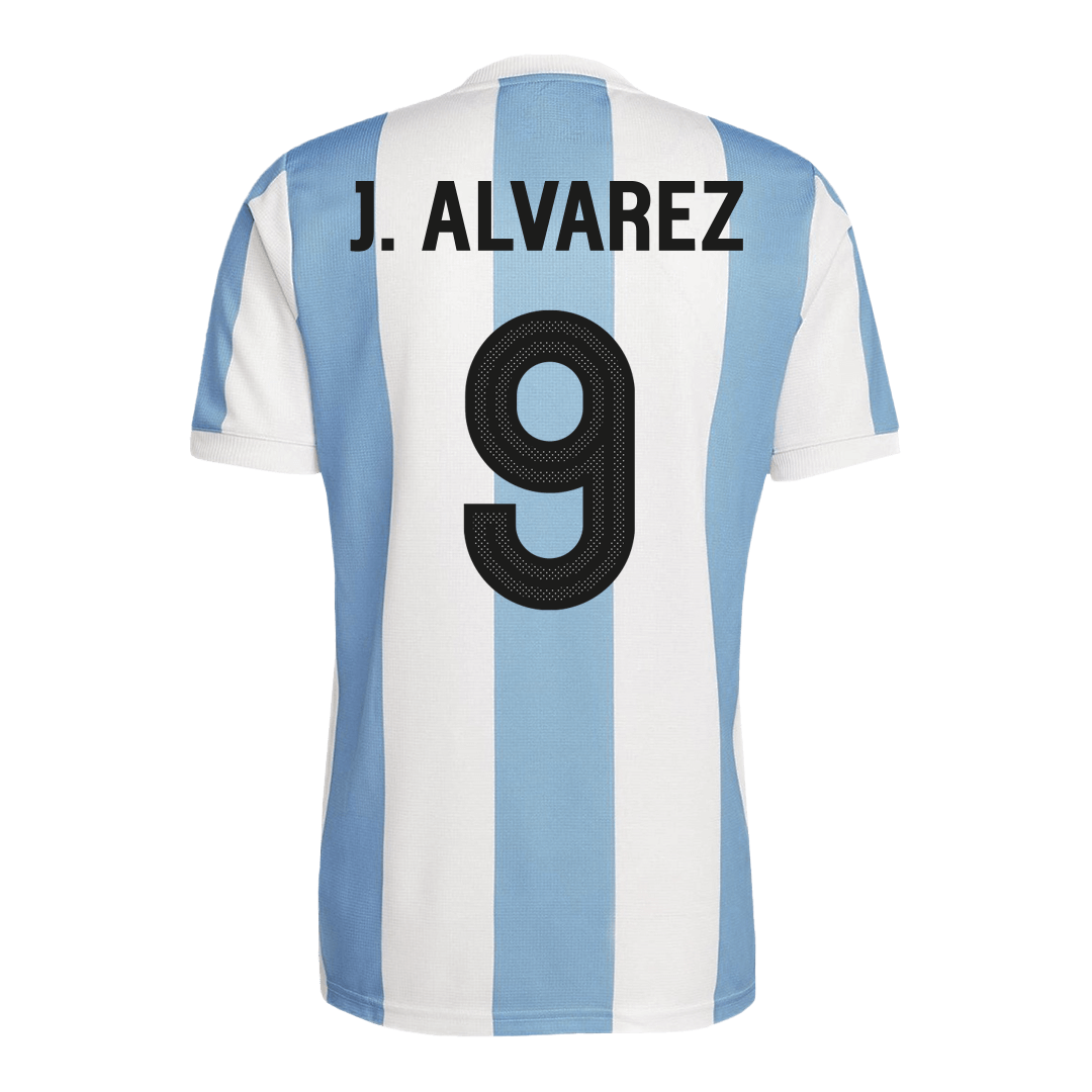 J.ALVAREZ #9 Argentina Camisola de futebol personalizada 2024 50th anivers¨¢rio