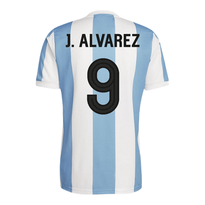 J.ALVAREZ #9 Argentina Camisola de futebol personalizada 2024 50th aniversário