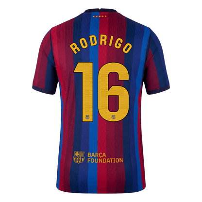 Versão do Jogador RODRIGO #16 Barcelona Casa Futebol Camisas 2026/27