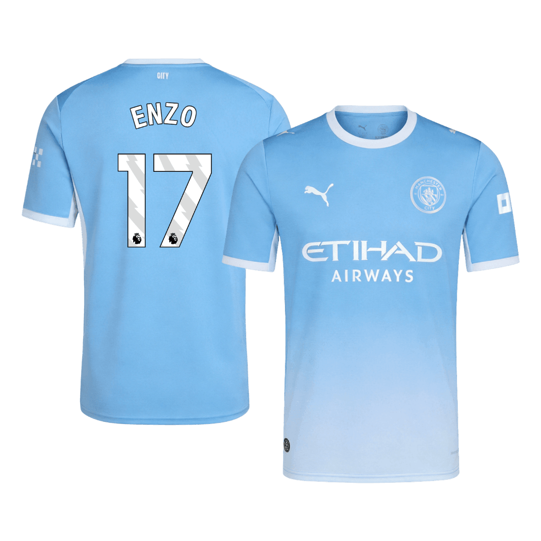 ENZO #17 Manchester City Casa Camisa 2026/27 Azul
