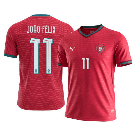 【Super Qualidade】JOÃO FÉLIX #11 Portugal
 Casa Futebol Camisa 2026 Vermelho