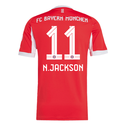 N.JACKSON #11 Bayern Munich Casa Camisa 2025/26 Vermelho