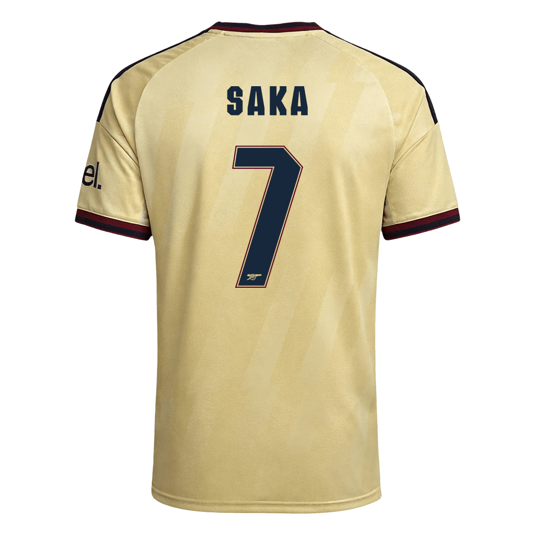 Versão do Jogador SAKA #7 Arsenal Terceira Futebol Camisas 2026/27 Amarelo - UCL