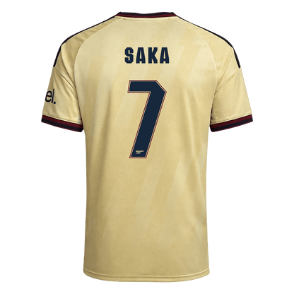 Versão do Jogador SAKA #7 Arsenal Terceira Futebol Camisas 2026/27 Amarelo - UCL