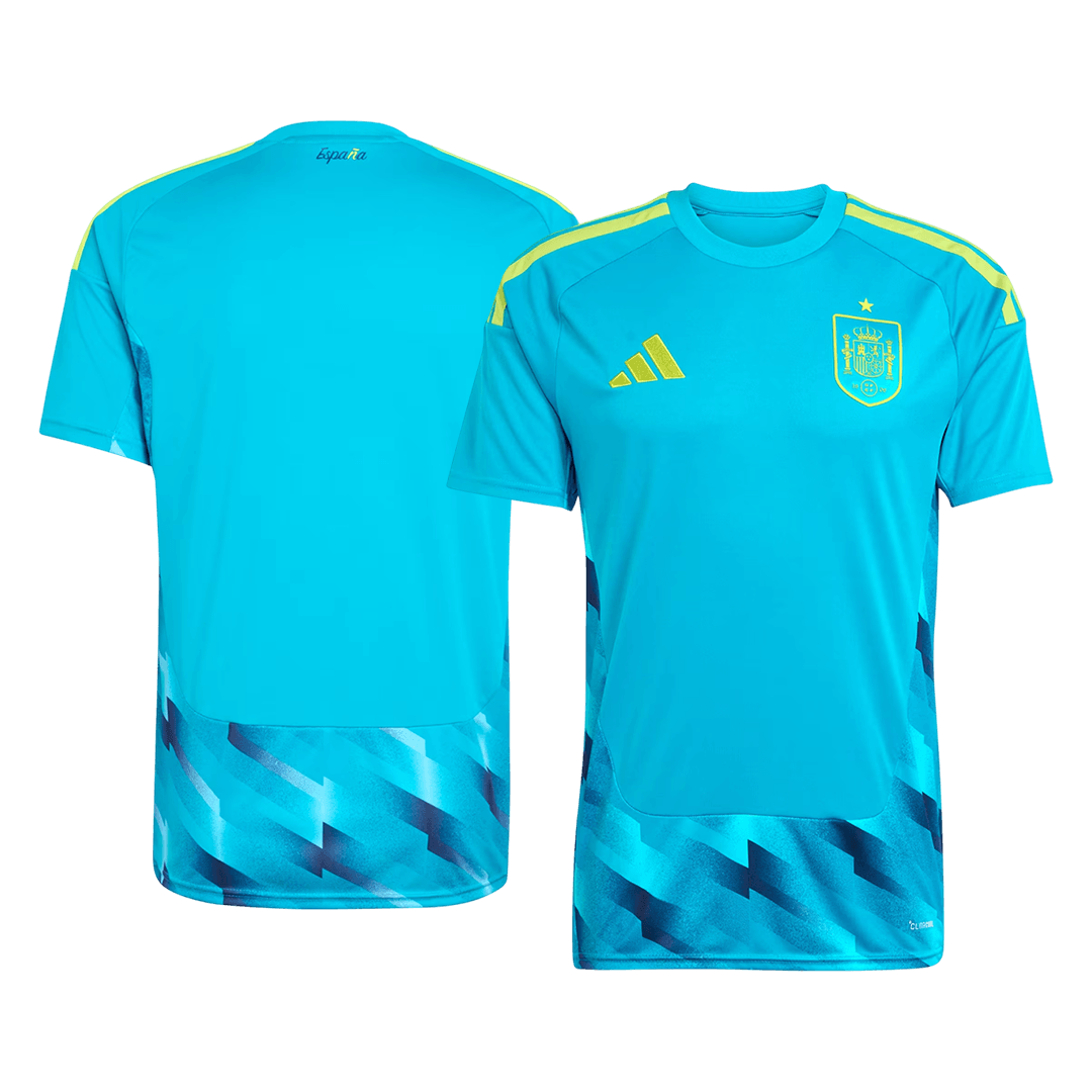 Spain Goleiro Camisa 2026 Azul - camisola de futebol para adeptos em Portugal