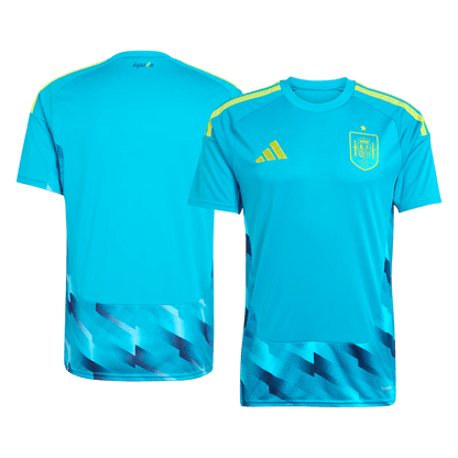 Spain Goleiro Camisa 2026 Azul - camisola de futebol para adeptos em Portugal