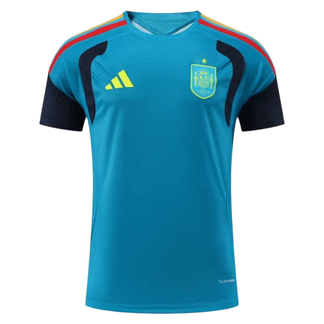 Versão Do Jogador Espanha Copa do Mundo Camisa Conjunto(Camisa+Calções) 2026 Azul