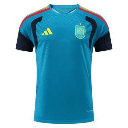 Versão Do Jogador Espanha Copa do Mundo Camisa Conjunto(Camisa+Calções) 2026 Azul