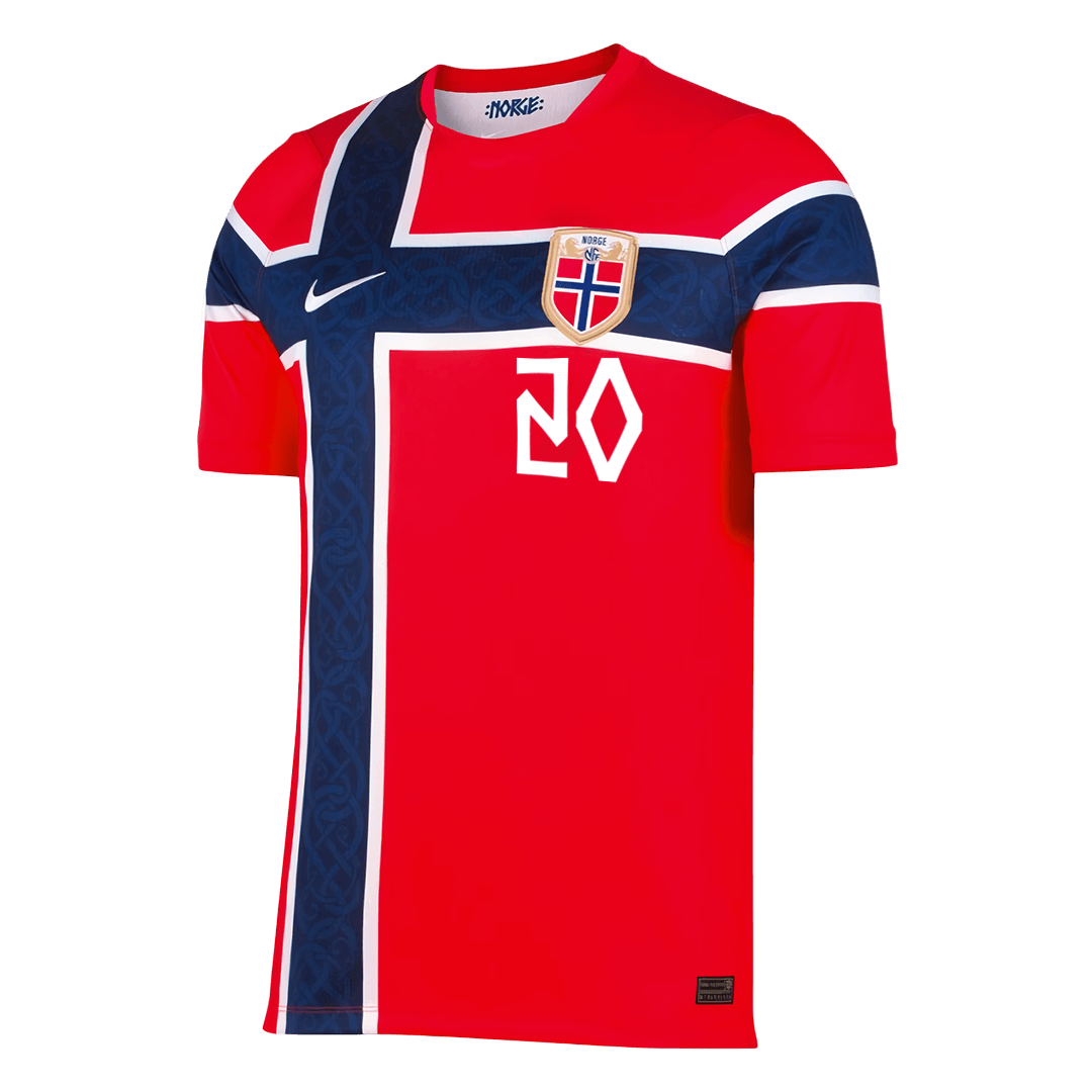 NUSA #20 Norway Casa Copa do Mundo Camisa 2026 Vermelho