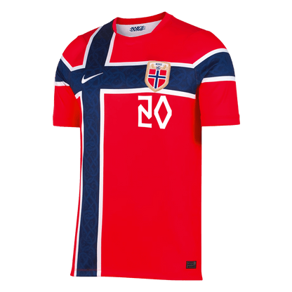 NUSA #20 Norway Casa Copa do Mundo Camisa 2026 Vermelho
