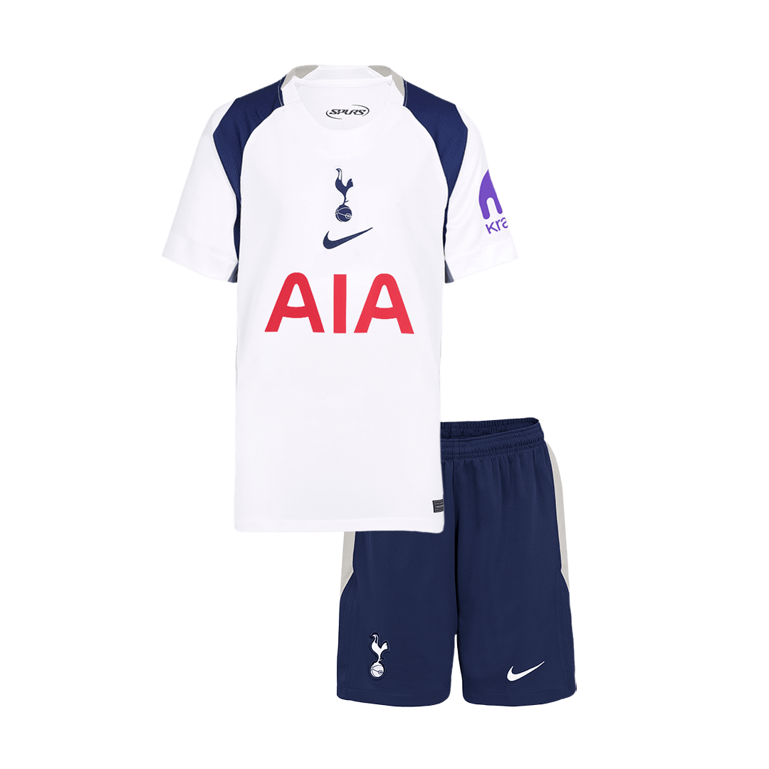 Tottenham Hotspur Infantil 
 Casa Futebol Camisa Conjunto (Camisa+Shorts) 2025/26 Branco