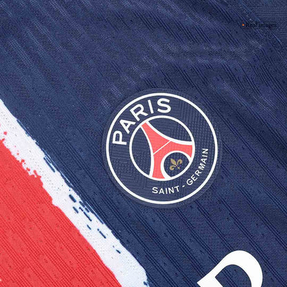 Autêntico BARCOLA #29 PSG Casa Futebol Camisas 2024/25 Marinha