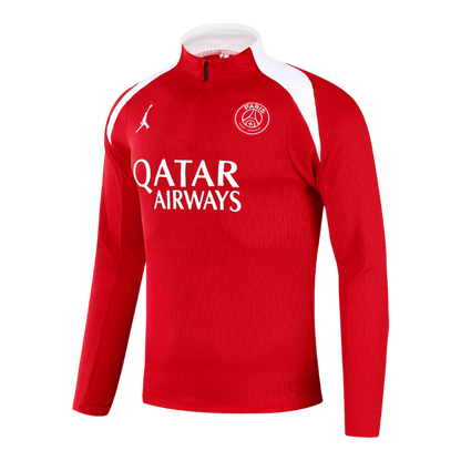 PSG Infantil Zíper Moletom Conjunto (Top+Pants) 2025/26 Vermelho