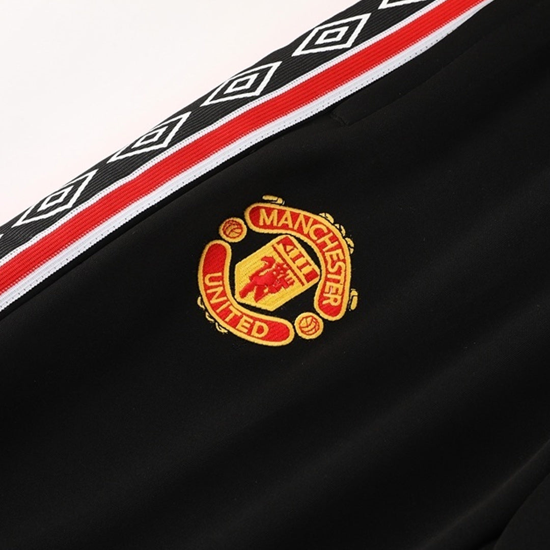 Manchester United Treino Jaqueta Conjunto (Jaqueta + Calças) 2025/26 Vermelho&Preto