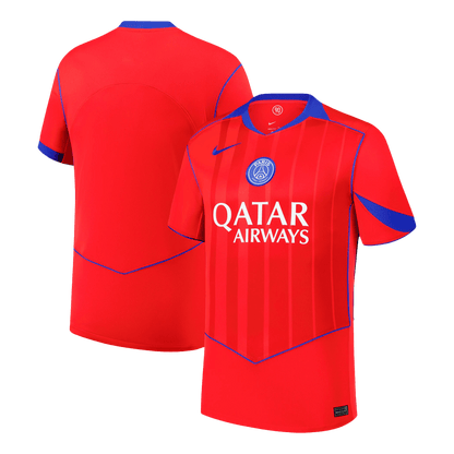 PSG Fora Terceira Camisa Conjunto (Camisa+Calções) 2025/26 Vermelho