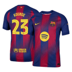 Jogador KOUNDE #23 Barcelona Casa Futebol Camisas 2025/26 - UCL