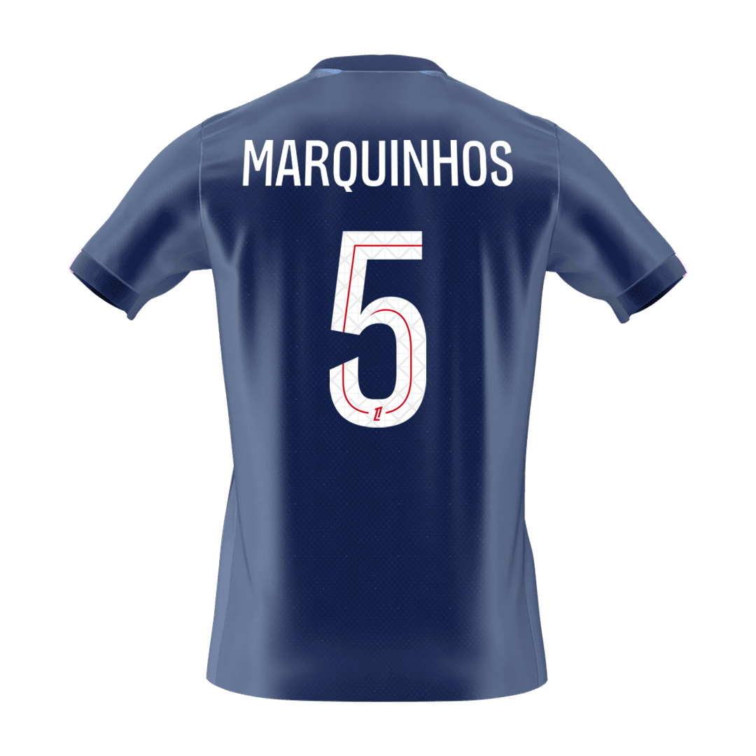 【Super Qualidade】MARQUINHOS #5 PSG
 Casa Futebol Camisa 2025/26 Marinha