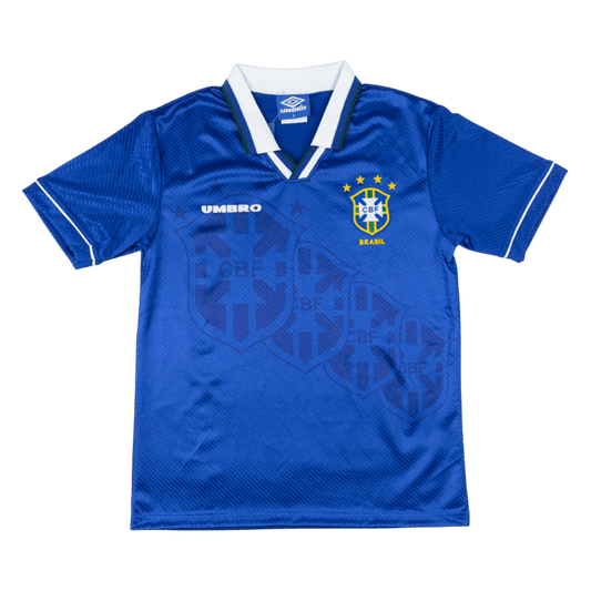 Retrô Brazil Fora Camisa 94/96 Azul