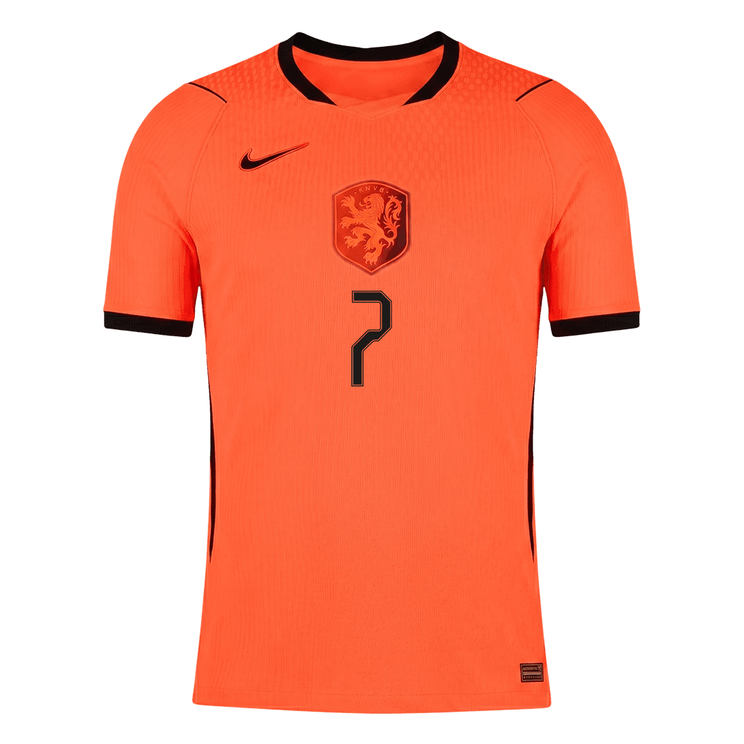 Versão do Jogador XAVI #7 Netherlands Casa Copa do Mundo Futebol Camisas 2026 Laranja