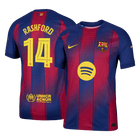 Jogador RASHFORD #14 Barcelona Casa UCL Futebol Camisas 2025/26