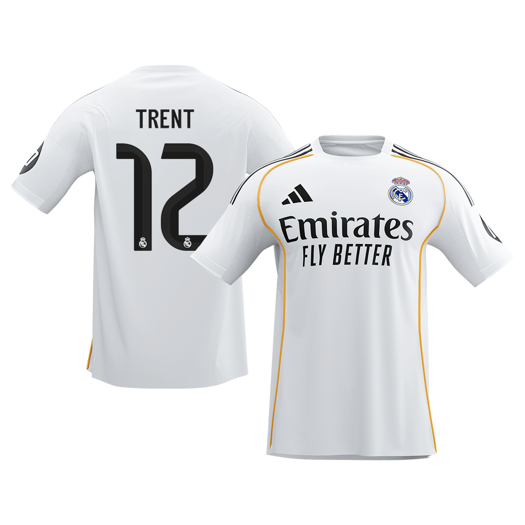 【Super Qualidade】TRENT #12 Real Madrid
 Casa Futebol Camisa 2025/26 Branco