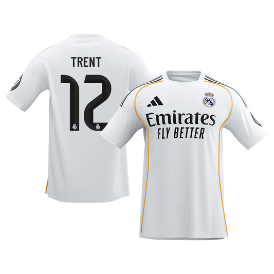 【Super Qualidade】TRENT #12 Real Madrid
 Casa Futebol Camisa 2025/26 Branco
